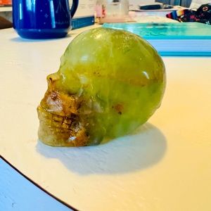 Green Aventurine Skull